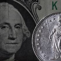 George Washington trifft Helvetia: Die US-Bank JP Morgan zählt den Franken neben Dollar, Yen und Singapur-Dollar zu der sichersten Währung der Welt.