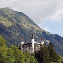 Malerische Kulisse: Das Hotel Gstaad Palace.