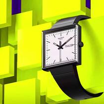 Die eckige Alternative zur runden Swatch: Modell aus der neuen «What if?»-Kollektion.
