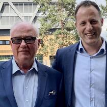 Vladimir Cmiljanovic (r.), CEO des Impfstoffentwicklers RocketVax, mit dem Basler Juristen und Unternehmer Thomas Staehelin, einem der Founding-Investoren von RocketVax.