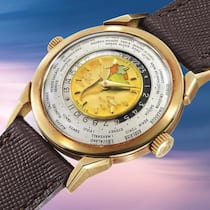 Weltrekord: Die Patek Philippe 2523 in Gelbgold mit polychromem Cloisonné-Zifferblatt kam für 7’961’000 Franken unter den Hammer.