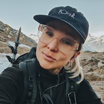 Dominique Magnusson im Engadin.