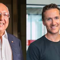 Urs Schwarzenbach (l.) ist Besitzer des The Dolder Grand. Niklas Östberg ist CEO und Mitgründer von Delivery Hero.