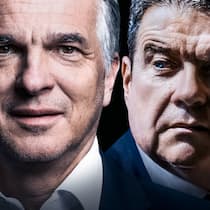 UBS-Granden am Ziel: Sergio Ermotti und Colm Kelleher.