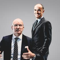 Sichere Häfen: Emmi-CEO Urs Riedener (l.) und Givaudan-Chef Gilles Andrier trotzen dem Coronavirus.