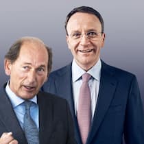 Gute Aussichten: Zum aktuellen Kurs ist Nestlé unter CEO Mark Schneider (r.) und Präsident Paul Bulcke ein klarer Kauf.