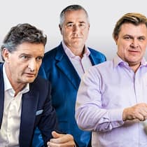 HÖHENFLUG OHNE ENDE Marcel Erni (hinten), Alfred Gantner (rechts) und Urs Wietlisbach bescheren den Partners-Group-Aktionären wohl auch in Zukunft viel Freude.