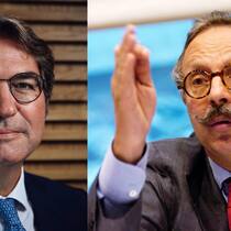 Kontrahenten: EFG-CEO Giorgio Pradelli (l.) und Pierre Mirabaud, Ex-Managing-Partner von Mirabaud.