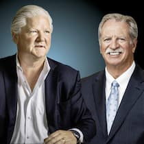 CEO David Endicott (l.) und Präsident Michael Ball sorgen mit Alcon derzeit nicht für Euphorie, doch Besserung ist in Sicht.