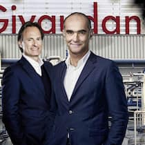 Grosse Fussstapfen: Im März übernimmt Christian Stammkoetter (l.) von Gilles Andrier den CEO-Posten bei Givaudan.