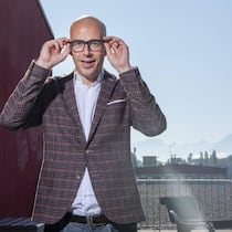 Pascal Grieder ist wagemutig: «Wenn wir vor einer total steilen und vereisten Skipiste stehen, und die Wahrscheinlichkeit, ohne Sturz da durchzukommen, ist kleiner als 40 Prozent, dann sage ich: Voll geil, da gehen wir jetzt runter!»