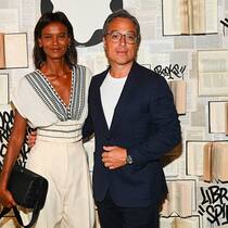Montblanc-Chef Nicolas Baretzki mit Model Liya Kebede an einem Event in New York: Wer hat ihn von Richemont abgeworben?