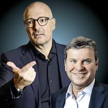 Schindler-CEO Paolo Compagna (l.) und -Präsident Josef Ming wehren sich gegen die Fusion von Kone und TK Elevator.