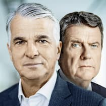 UBS-CEO Sergio Ermotti (vorn) und VR-Präsident Colm Kelleher wehren sich gegen überzogene Kapitalforderungen – im Namen ihrer Aktionäre.