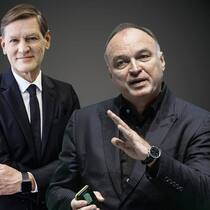 Unter CEO Flemming Ørnskov (l.) und Präsident Thomas Ebeling schossen die Galderma-Aktien seit März 2024 massiv in die Höhe.
