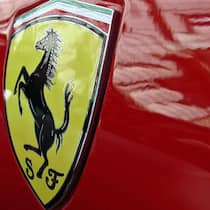 Das Logo der Sportwagenschmiede Ferrari.