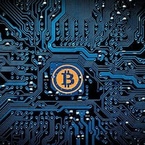 Illustration der Digitalwährung Bitcoin.