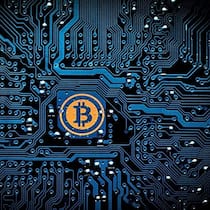 Illustration der Digitalwährung Bitcoin.