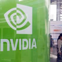 Nvidia-Stand an einer Konferenz in Shanghai im September 2024.