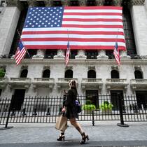 Die US-Börse an der Wall Street in New York City: Der Renditeanstieg spiegelt die Sorge der Anleger über steigende Staatsausgaben der USA wider. RMS
