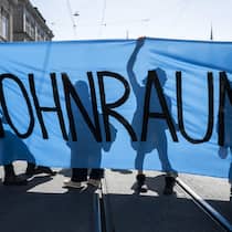 Demonstration für mehr Wohnraum in Zürich 2025: Stagnierter Wohnbau und zeitgleich mehr Zuwanderung führten von 2019 bis 2024 schweizweit zu einem grossen Wohnungsmangel.