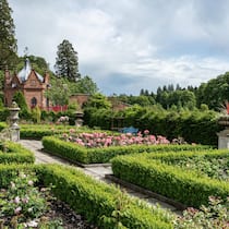 Der Rosengarten innerhalb des «Queen Elizabeth Walled Garden» des Dumfries House – heute «Van Cleef & Arpels Rose Garden» genannt.