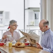 Die finanzielle Zufriedenheit bei Rentnern ist hoch.