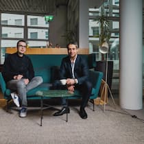 Energiehosts: Ludwig Wurlitzer (l.) und Philipp Man vereinfachen den Zugang zu Stromkapazitäten, ohne dass Kunden eigene Batterien besitzen müssen.