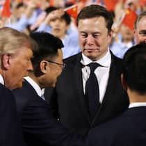 Präsident Trump und eine Delegation, zu der auch Elon Musk gehörte, wurden im Mai in Peking von chinesischen Regierungsvertretern empfangen. 
