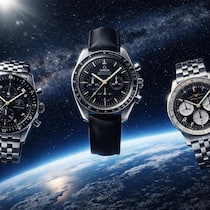 Fortis, Omega und Breitling (v.l.): Diese Uhren spielen eine unentbehrliche Rolle in der Geschichte der Raumfahrt.
