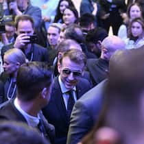 Emmanuel Macron richtete bei seinem Auftritt am WEF deutliche Worte an die Adresse von Donald Trump.