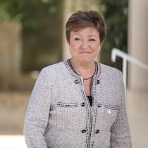 IWF-Chefin Kristalina Georgiewa am G7-Gipfel im italienischen Egnazia (14. Juni 2024).