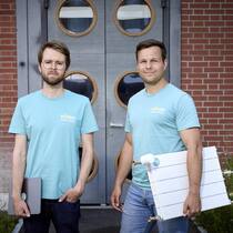 Felix Bünning (l.) und Benjamin Huber senken Betriebskosten und CO2-Emissionen um bis zu 40 Prozent.