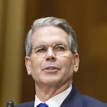 US-Finanzminister Scott Bessent bei einem Aufritt in Washington, USA (16. Januar 2025)..