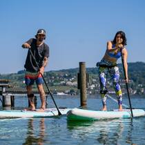 Jetzt paddeln sie wieder: SUP-Begeisterte auf dem Zürichsee