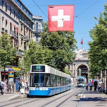 Die Bahnhofstrasse in Zürich.