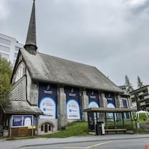 Diese Kirche wird zum USA House während des WEF.