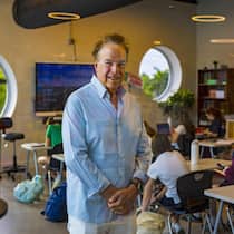 Jeff Greene an der Greene School in West Palm Beach