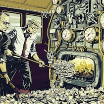 Ordentlich Dampf im Kessel: Donald Trump und Friedrich Merz halten das Tempo mit viel Geld aufrecht. Dabei haben sie vor allem Teuerung und Arbeitslosenraten im Blick.