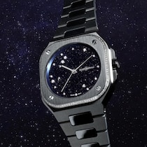 Bei der neuen Uhr von Bell & Ross kombiniert die Marke ein «Rund im Quadrat»-Gehäuse mit einem Aventurin-Zifferblatt und Diamantbesatz.