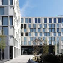 Visionapartments betreibt rund 1000 Wohnungen allein im Raum Zürich. Hier ein Apartment-Gebäude in Glattbrugg.