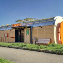 Migros baut einen neuen Teo-Selbstbedienungsladen in Speicher AR.