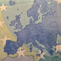 Europa auf einer 20-Euro-Banknote.