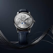 Die Classic Perpetual Calendar Manufacture in Stahl mit silbernem Zifferblatt.