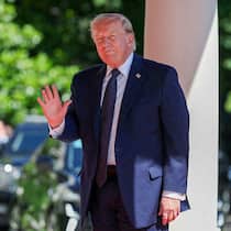 Präsident Trump kurz nach seiner Ankunft in Frankreich anlässlich eines G7-Gipfels.