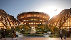 So futuristisch soll der neue Flughafen von Addis Abeba dereinst aussehen.