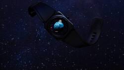 Das 41-mm-Keramikgehäuse der Uhr beherbergt eine poetische Darstellung von Erde, Mond und Mars, die sich um die Zeitanzeige drehen.