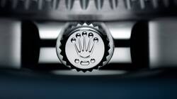 Die Krone der Krone: Detailansicht einer Rolex-Uhr.