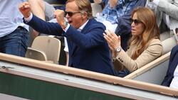 Grund zum Jubeln: Rolex-Chef Jean-Frédéric Dufour, hier mit seiner Frau Anne-Carole Dufour am French Open in Paris 2019, muss nicht mit nachlassender Nachfrage nach seinen Uhren rechnen, auch wenn er die Preise erhöht.