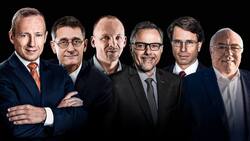 Herausragende Geldmanager: Tobias Schulte, Carlo Seregni, Peter Frech, Stefan Blum, Thomas Funk und Georges Mari (v.l.).